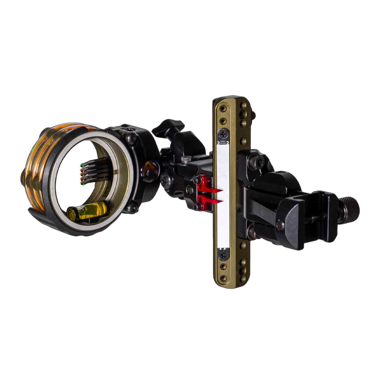 Axcel Landslyde Custom Series Bowhunting Picatinny Slider w/Accustat II Scope (.010" Micro 5 Pin)