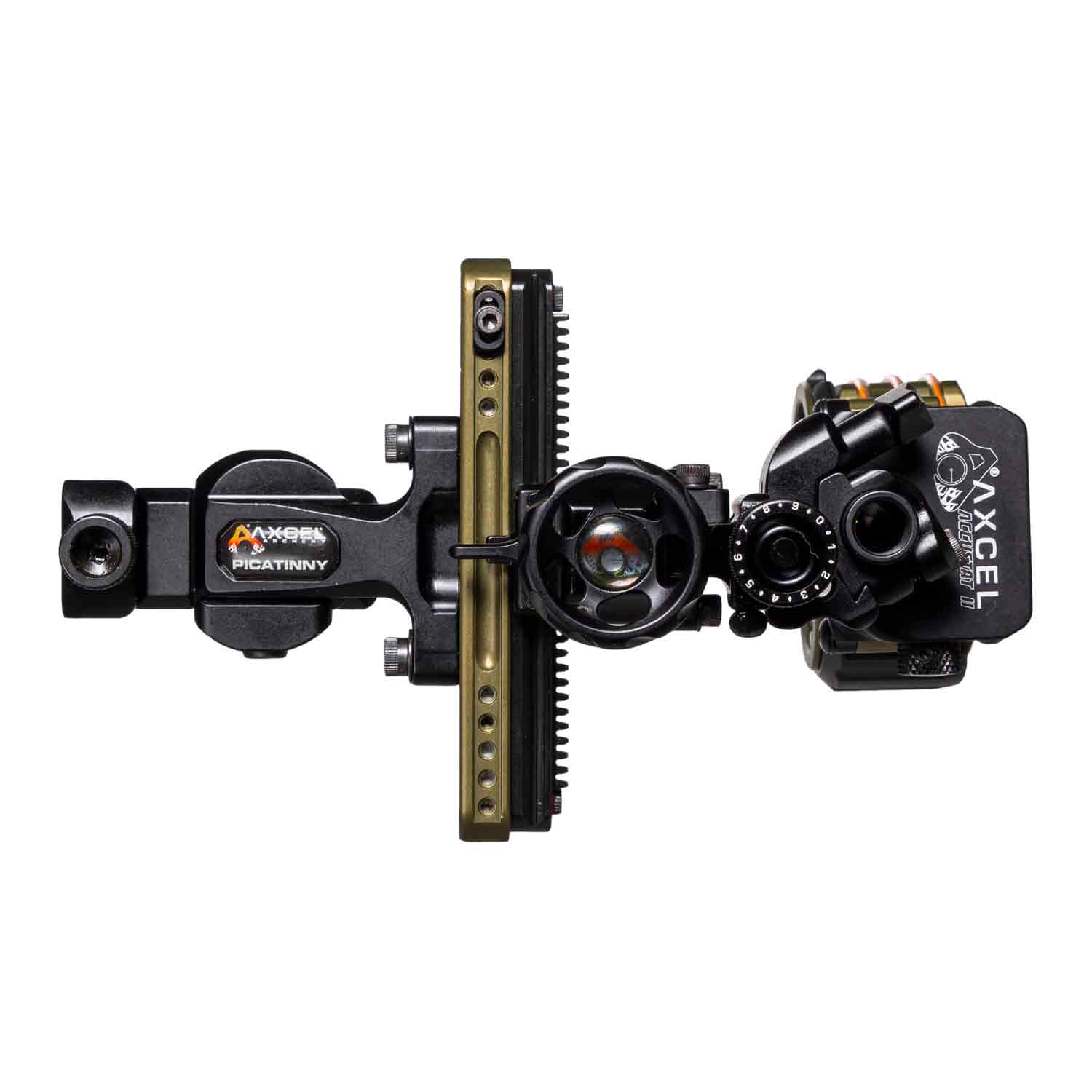 Axcel Landslyde Custom Series Bowhunting Picatinny Slider w/Accustat II Scope (.010" Micro 5 Pin) - Image 2