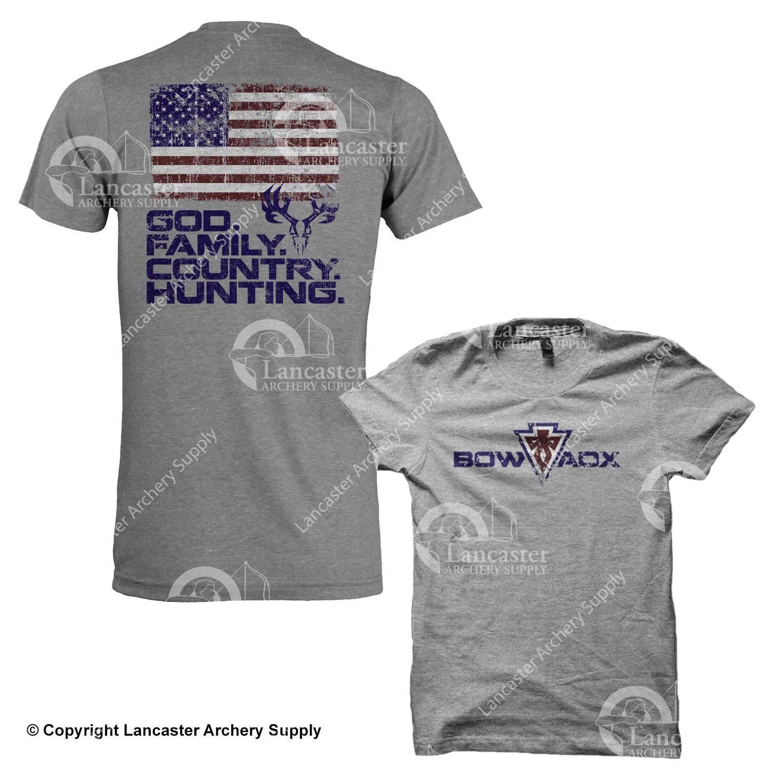 BOWADX God. Family. Country. Hunting T-Shirt