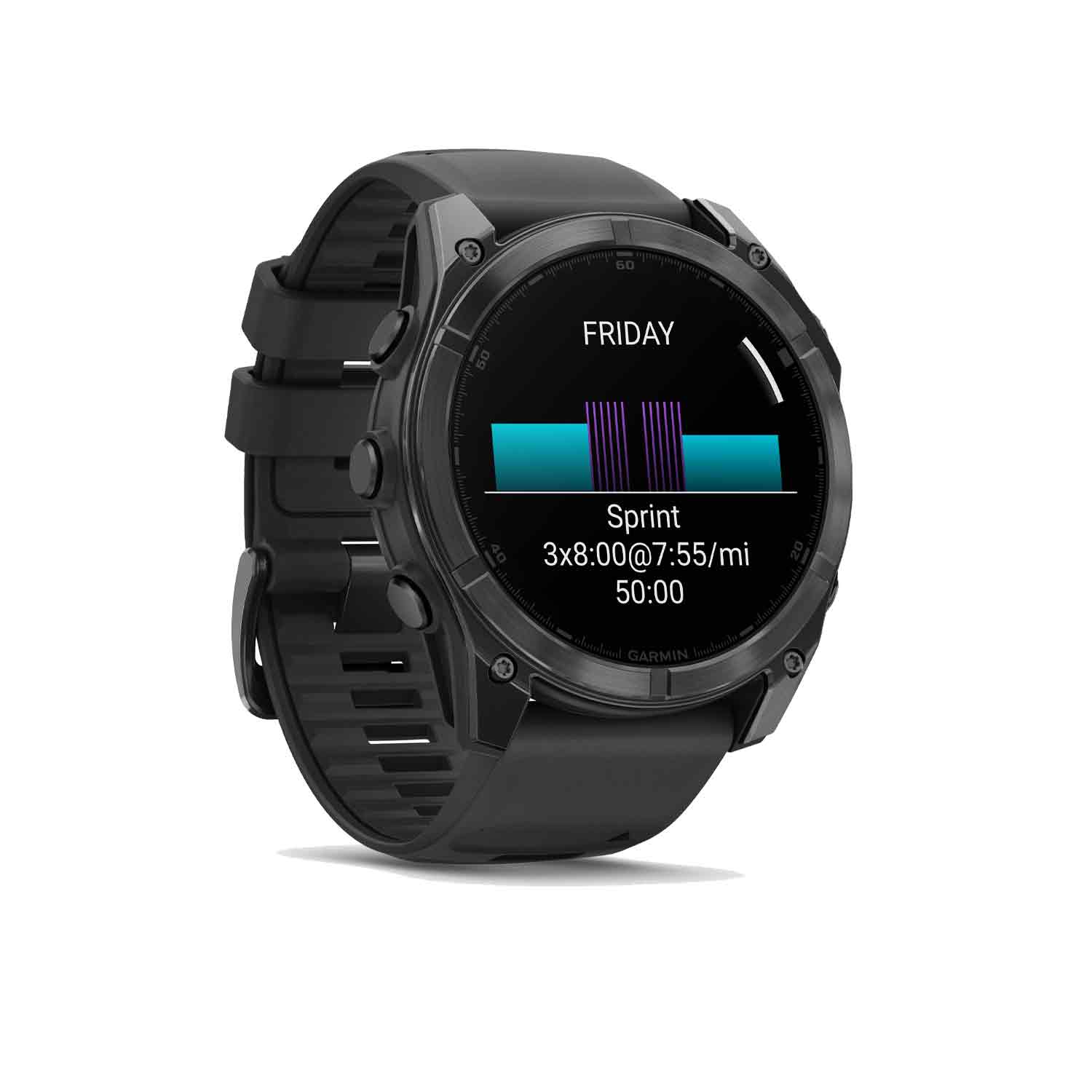Garmin fēnix 8 - 51 mm AMOLED Smartwatch (Slate Grey/Black Silicone Band) - Image 2