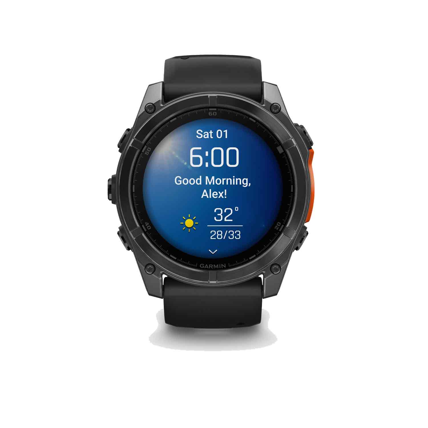Garmin fēnix 8 - 51 mm AMOLED Smartwatch (Slate Grey/Black Silicone Band) - Image 5