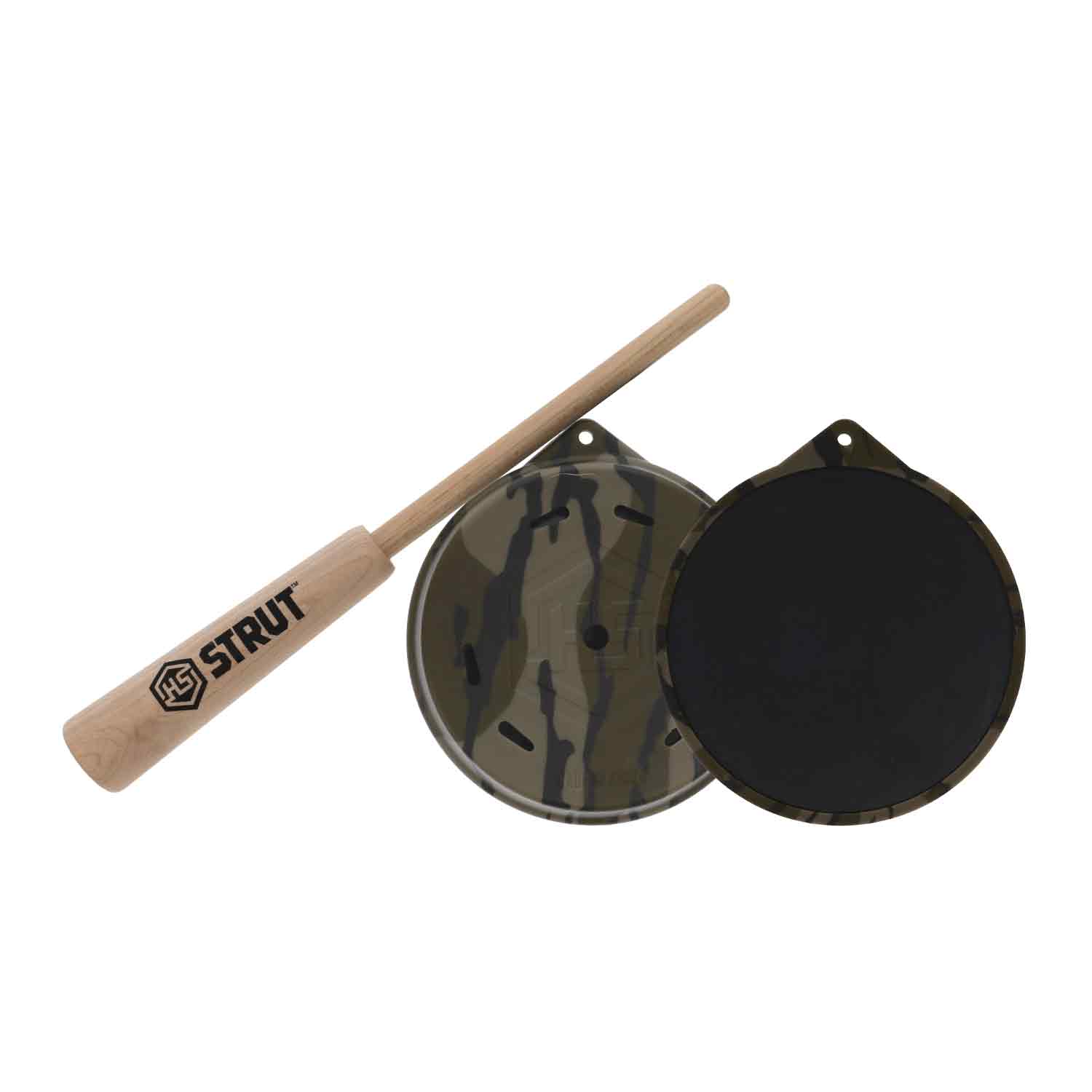 Hunter Specialties Bottomlands Camo Cutt'R Glass Pot Turkey Call