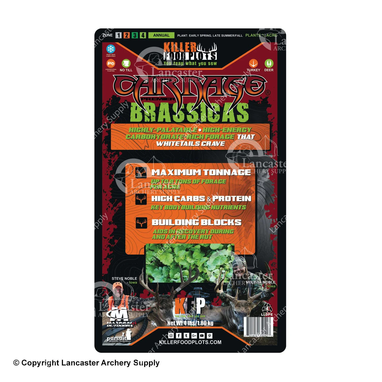 Killer Food Plots Carnage Brassicas Seed 4lb - Image 2