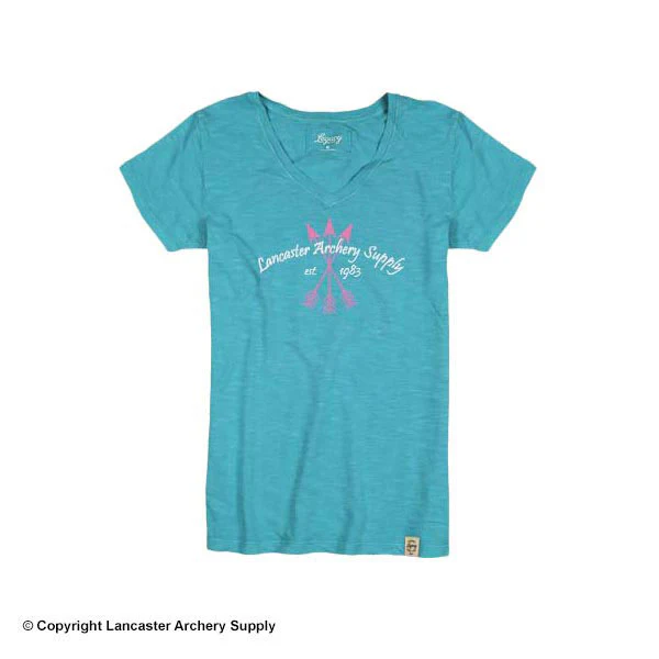 Lancaster Archery Supply Women's Pigment Dyed Slub V-Neck Tee - Image 2