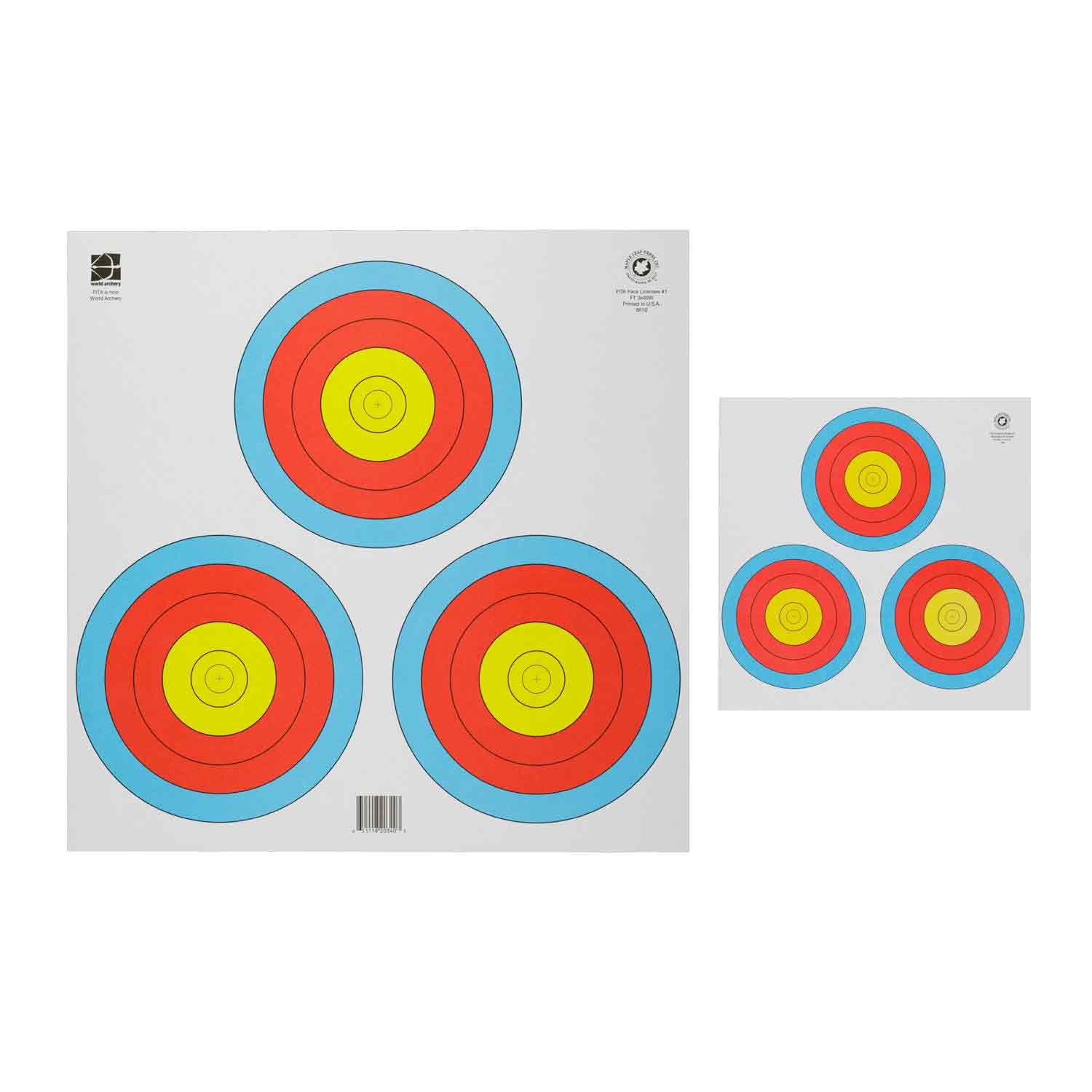 Maple Leaf Miniature 40cm 3-Spot Target Face - Image 2