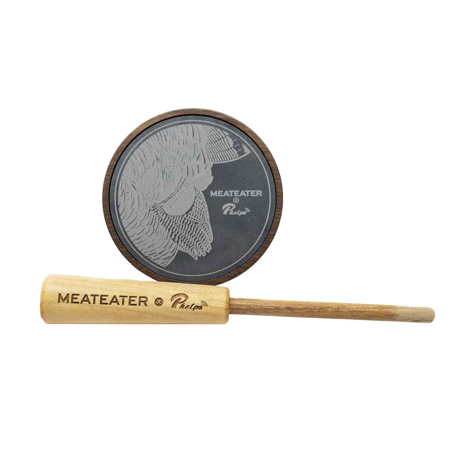 Phelps MeatEater X Walnut Glass/Slate Turkey Pot Call