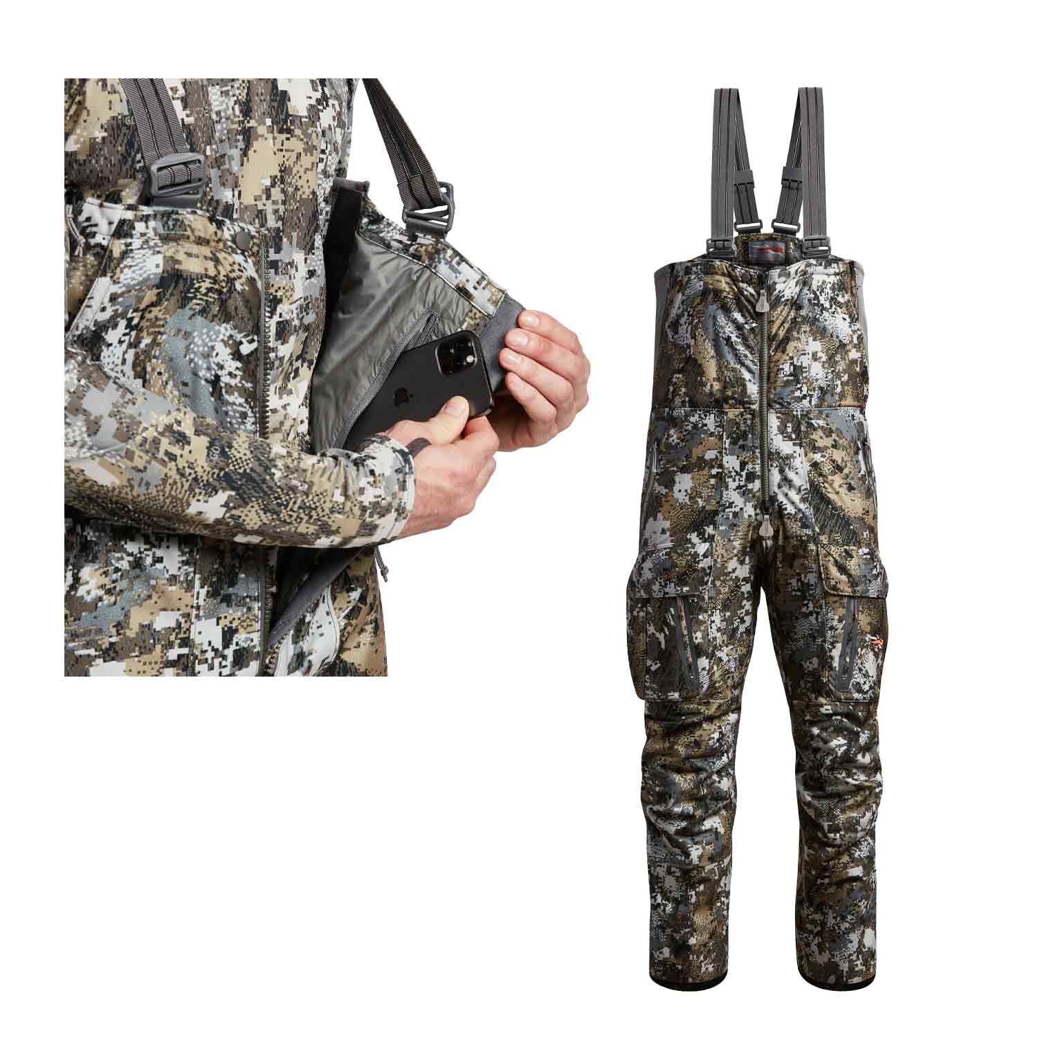 SITKA Gear Incinerator Aerolite Bib (Optifade Elevated II) - Image 2